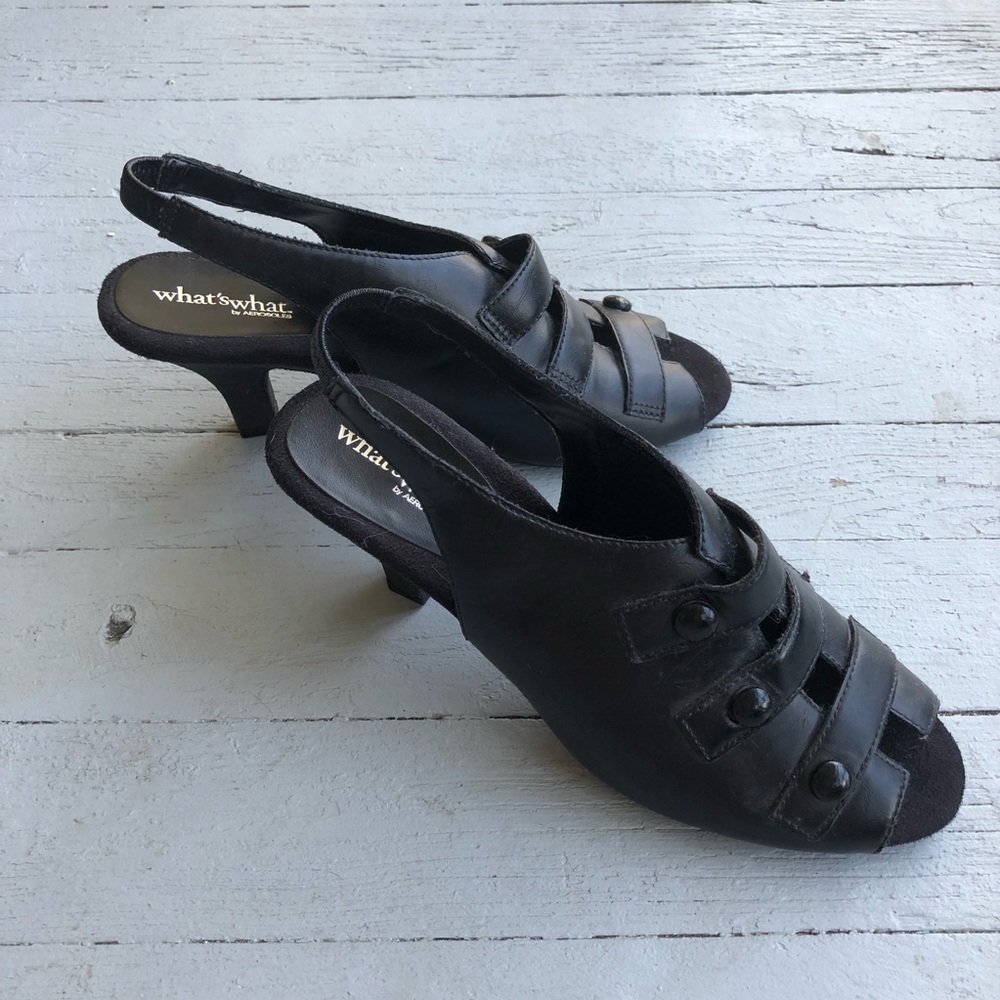 Aerosoles Black Slingback Heels